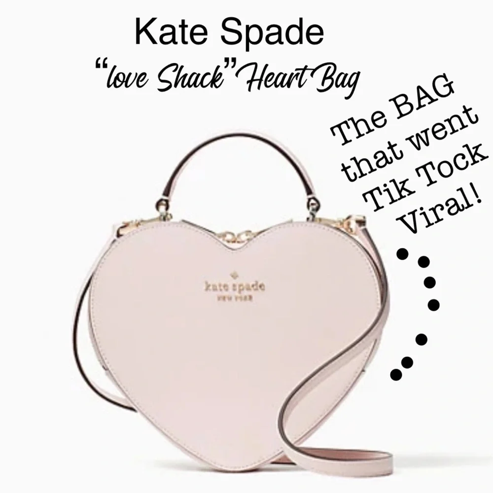 Kate Spade Love Shack Pink Heart Bag Tik Tok